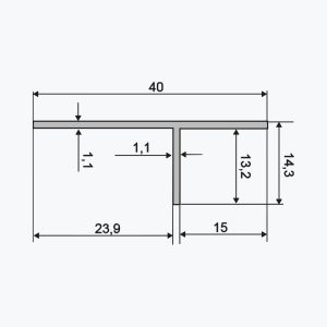 TEMPOLISTEL® A134 Profil T – Obrázok 2