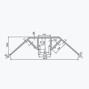 TEMPOLISTEL® A139 Profil na LED – Obrázok 2